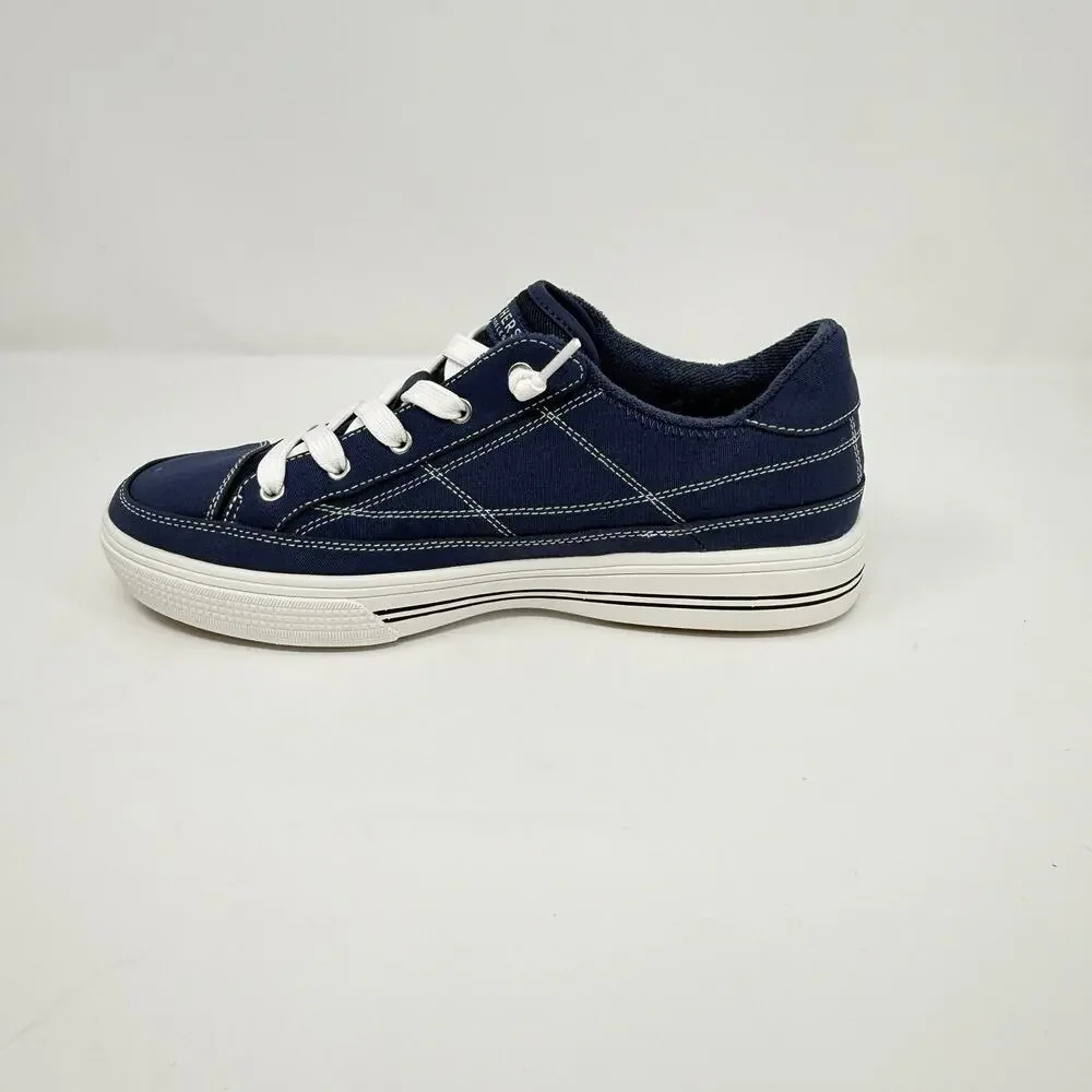 Skechers Arch Fit Arcade Arcata Navy Canvas Sneakers Women’s 10
